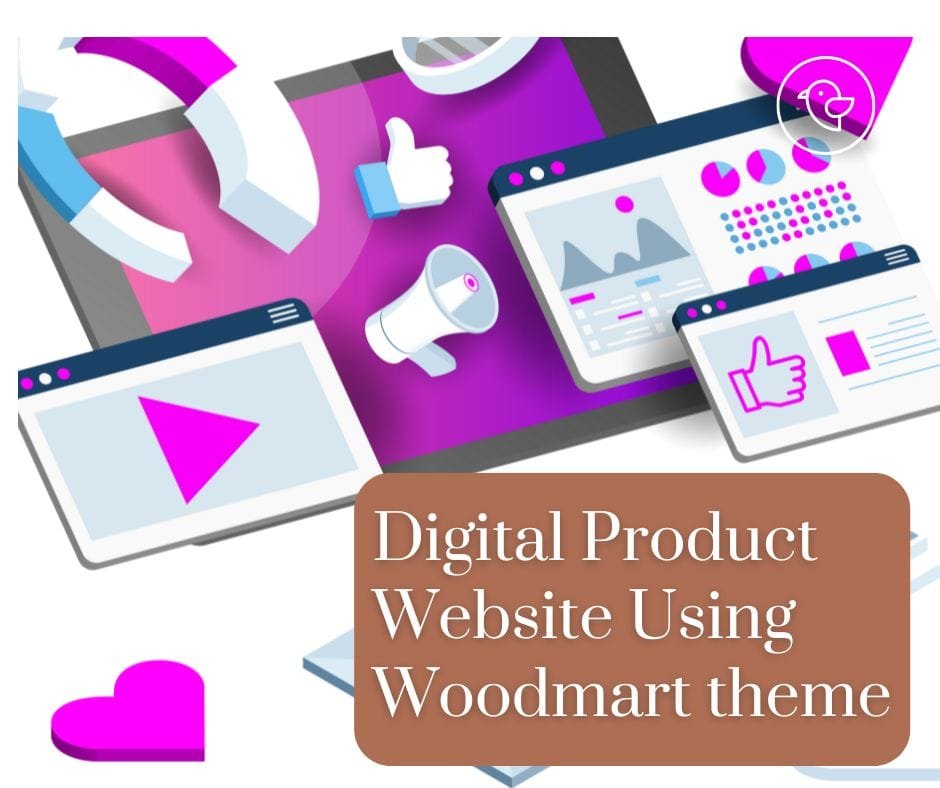 digital productr website using woodmart theme